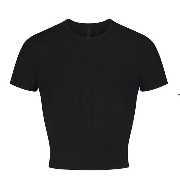 Skims Soft Lounge Cropped T-Shirt - Picture 2 of 4